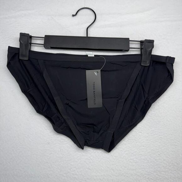 Todd Sanfield Brief Men's XS Black Noir Defiant Endurance Minimal Solid NEW - Picture 1 of 5